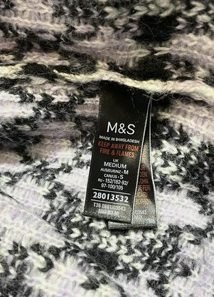 Теплый свитер свободного кроя с высоким воротом бренда marks &amp; spencer 💥в составе шерсть 👌5 фото