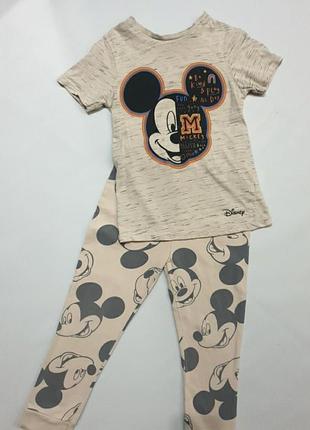 Пижама хлопковая disney mickey mouse george, h&m, primark, next, very,tu, matalan