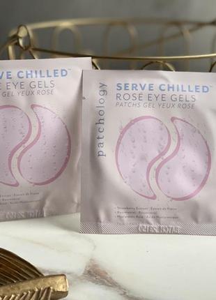 Patchology serve chilled rosé eye gels освежающие патчи с экстрактом розы1 фото