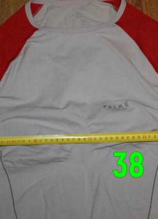 Женская спортивная зональная компрессионная термо футболка falke l-xl3 фото