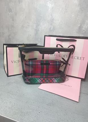 Дуэт косметичек «am/pm beauty bag duo». victoria’s secret. оригинал 🇺🇸2 фото