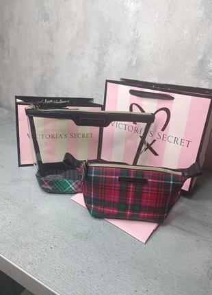 Дуэт косметичек «am/pm beauty bag duo». victoria’s secret. оригинал 🇺🇸3 фото