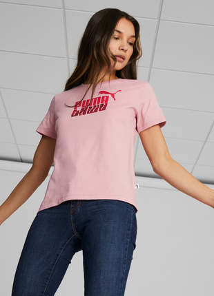 Розовая футболка puma mirror women's tee новая оригинал из сша1 фото