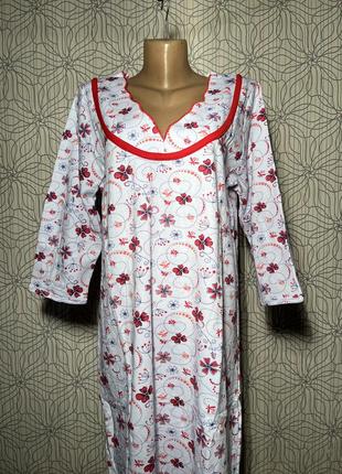 Ночная рубашка женская зима байка3 фото