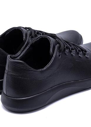 Мужские кожаные кроссовки  е-series old school, мужские туфли черные, кеды повседневные. мужская обувь5 фото