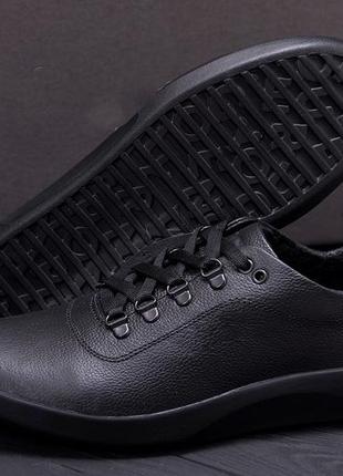 Мужские кожаные кроссовки  е-series old school, мужские туфли черные, кеды повседневные. мужская обувь9 фото