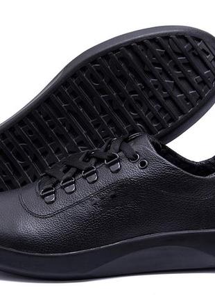 Мужские кожаные кроссовки  е-series old school, мужские туфли черные, кеды повседневные. мужская обувь7 фото