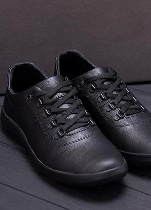Мужские кожаные кроссовки  е-series old school, мужские туфли черные, кеды повседневные. мужская обувь10 фото