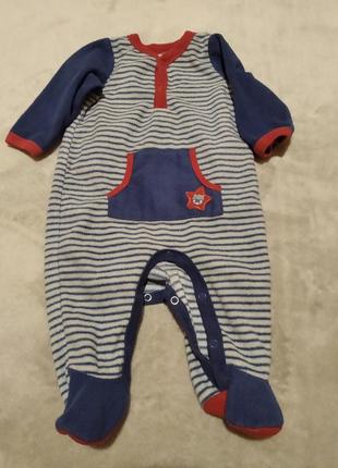 Человечек в полоску флис плюшевый