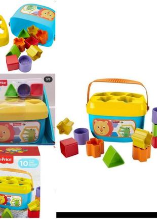 Fisher-price baby's first blocks. 
ведерко с кубиками fisher-price1 фото