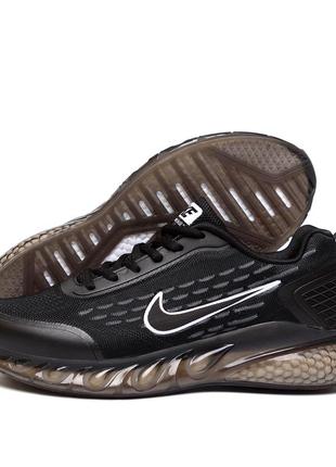 Чоловічі кросівки сітка nike (найк) black, чоловічі туфлі, кеди чорні, чоловіче взуття2 фото