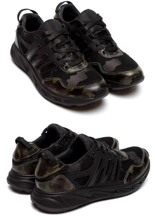 Чоловічі літні кросівки adidas (адідас) khaki, туфлі текстильні хакі, кеди оливкові, чоловіче взуття1 фото