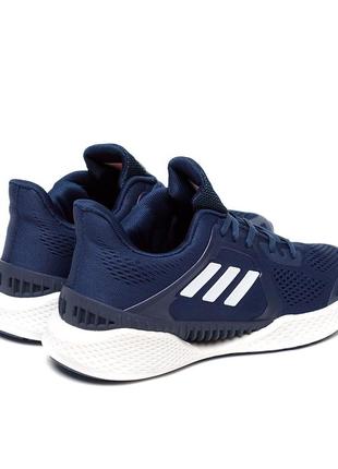 Чоловічі літні кросівки сітка adidas (адідас) blue, кросівки, туфлі, кеди сині, чоловіче взуття2 фото