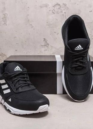 Чоловічі літні кросівки сітка adidas (адідас) originals ozelia black, текстильні кеди чорні, чоловіче взуття6 фото