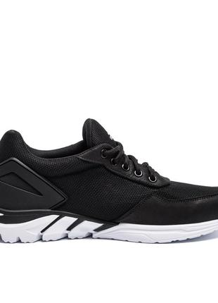 Чоловічі літні кросівки сітка adidas (адідас) originals ozelia black, текстильні кеди чорні, чоловіче взуття5 фото