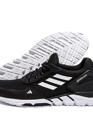 Чоловічі літні кросівки сітка adidas (адідас) originals ozelia black, текстильні кеди чорні, чоловіче взуття4 фото