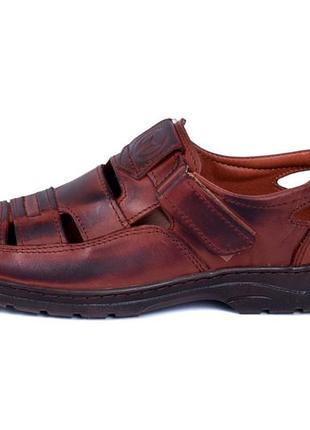 Мужские кожаные летние туфли matador brown. кроссовки мужские повседневные. мужская обувь3 фото