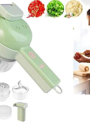 Акумуляторна овочерізка електрична food chopper catling ручний подрібнювач овочів, мультирізка.1 фото