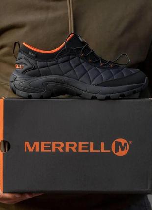 Мужские зимние кроссовки merrell continuum omni-tech waterproof, черные спортивные ботинки. мужская обувь3 фото