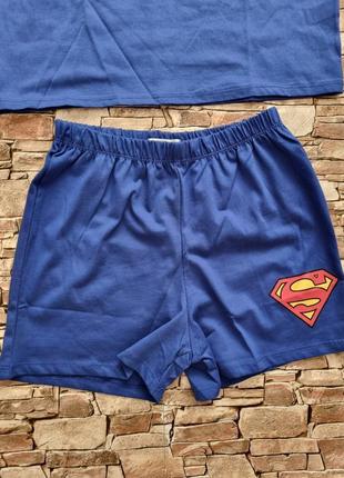 Пижама с суперменом для парня. шорты и футболка. 100% бавовна.4 фото