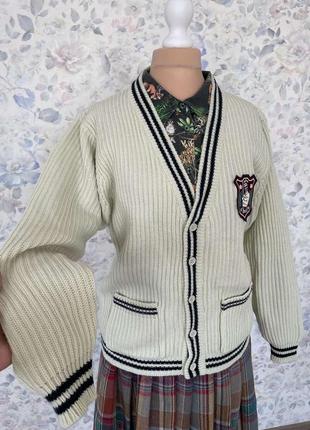 Винтажный кардиган кофта джемпер пуловер3 фото