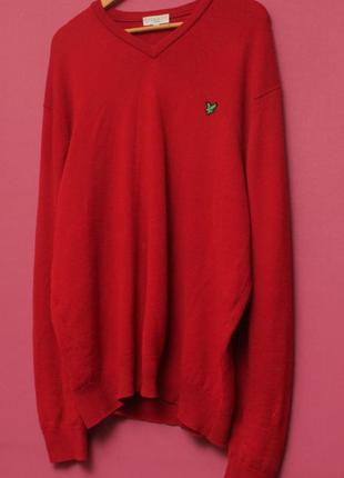 Lyle & scott рр xxl свитер из шерсти ламы pure new wool