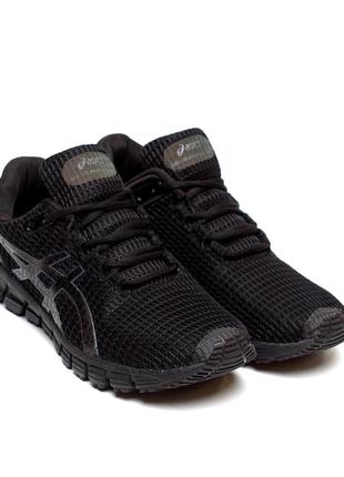 Чоловічі кросівки сітка asics асікс black, чоловічі туфлі повсякденні, кеди чорні, чоловіче взуття4 фото