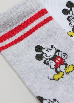 36-38/39-41 розмір h&m нові фірмові високі шкарпетки з міккі маусом mickey mouse