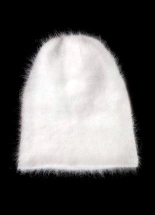 Пухнаста шапка біні ангора + шерсть lindex