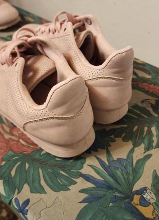 Кеды кроссовки под reebok princess розового цвета4 фото