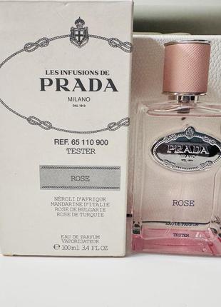 Парфюмированная женская вода prada infusion de rose, 100 мл