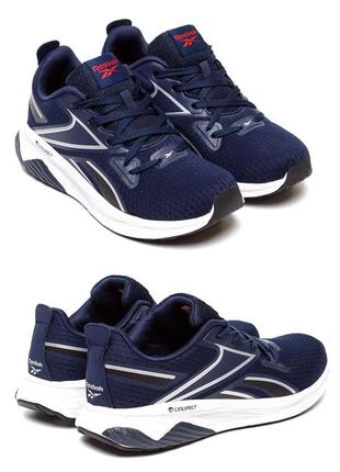 Мужские летние кроссовки сетка reebok blue (рибок), мужские туфли текстильные, кеды синие, мужская обувь1 фото