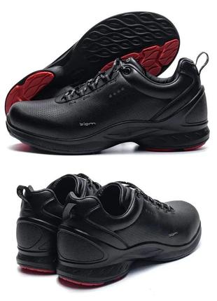 Мужские кожаные кроссовки е-series, мужские кожаные туфли черные, кеды повседневные. мужская обувь1 фото