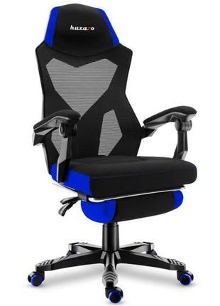 Комп'ютерне крісло для геймера huzaro combat 3.0 чорне grey-mesh3 фото