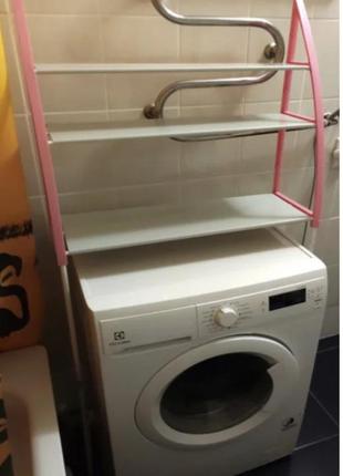 Стойка органайзер над стиральной машиной - напольные полки для ванной комнаты wm-633 фото