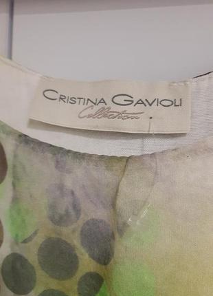 Шовкова коротка сукня-туніка cristina gavioli, італія9 фото