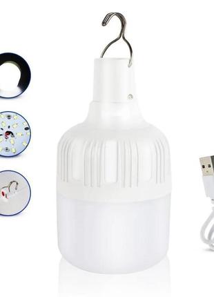 Лампа похідна led lamp з акумулятором 20 вт4 фото