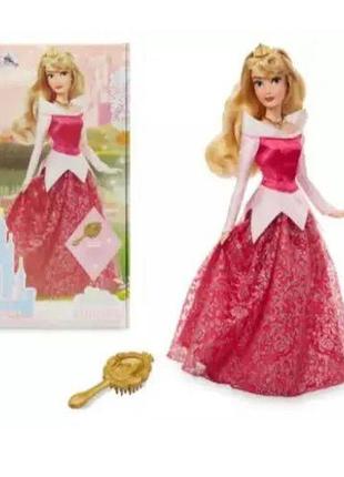 Класична лялька аврора з м-ф «спляча красуня», aurora classic doll з гребінцем, оригінал дісней