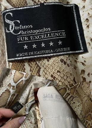 Снижка ❗️❗️❗️норочная шуба греция скандинавка с капюшоном вставки рысь р.46-502 фото