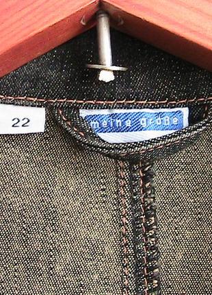 Пиджак джинсовый люкс стрейч 22р батал8 фото