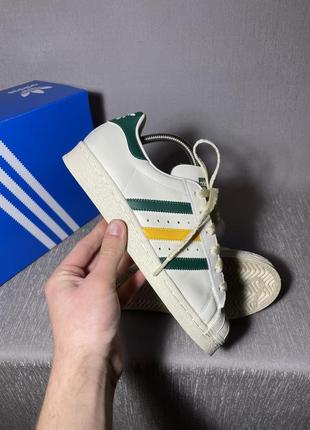 Кожаные оригинальные кроссовки adidas superstar6 фото