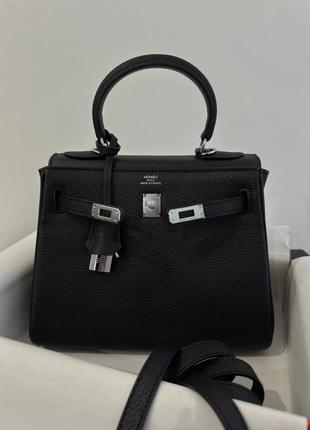 Кожаная сумка в стиле hermes kelly келли эрме 25 см4 фото