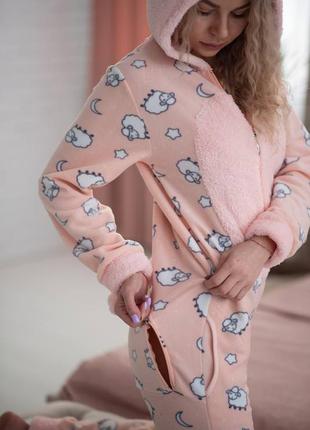 Пижама пожама, комбинезон с карманом на попе5 фото
