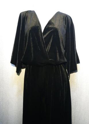 Жіночий велюровий комбінезон з кюлотами сукня, плаття с кюлотами4 фото