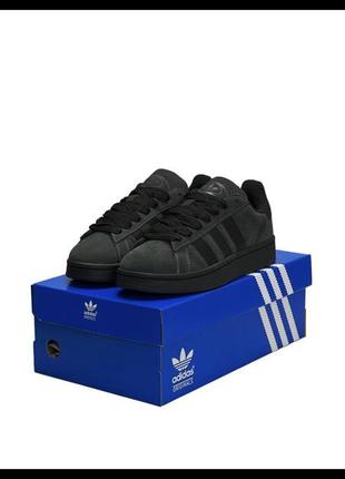 Adidas originals campus dark grey black