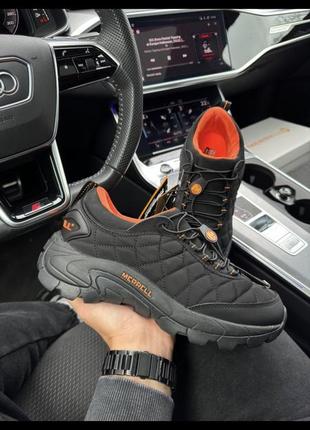 Merrell ice cap moc 2 gore tex all black orange