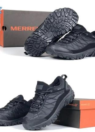 Чоловічі зимові кросівки merrell continuum omni-tech waterproof, чорні спортивні черевики. чоловіче взуття1 фото