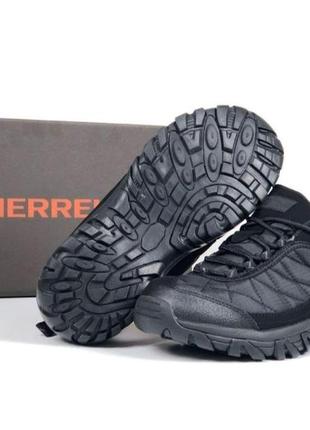 Чоловічі зимові кросівки merrell continuum omni-tech waterproof, чорні спортивні черевики. чоловіче взуття5 фото