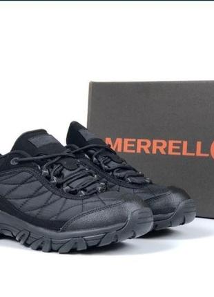 Чоловічі зимові кросівки merrell continuum omni-tech waterproof, чорні спортивні черевики. чоловіче взуття3 фото