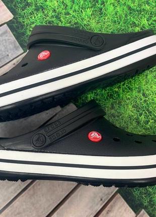 Сабо кроксы crocs crocband black все размеры в наличии